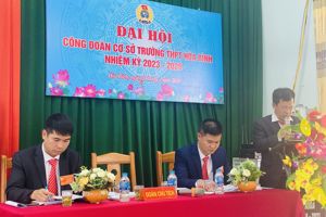 ĐẠI HỘI CÔNG ĐOÀN CƠ SỞ TRƯỜNG THPT HÒA BÌNH  NHIỆM KỲ 2023 - 2028