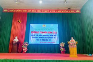 CỤM CÔNG ĐOÀN CHI LĂNG – HỮU LŨNG TỔ CHỨC SINH HOẠT CỤM LẦN 02 NĂM HỌC 2023-2024